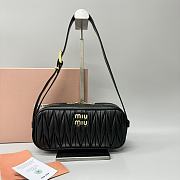 Miu Miu Matelassé Shoulder Bag Black Size 25 x 7 x 12 cm - 1