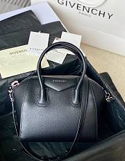 Givenchy Antigona Tote Handbag Black Silver Size 22 x 20 x 13 cm - 1