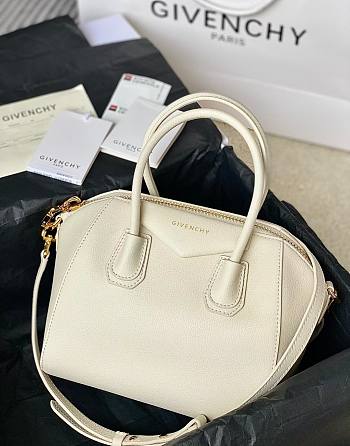 Givenchy Antigona Tote Handbag White Gold Size 22 x 20 x 13 cm