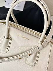 Givenchy Antigona Tote Handbag White Gold Size 22 x 20 x 13 cm - 4