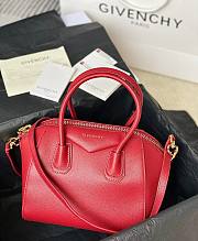 Givenchy Antigona Tote Handbag Red Gold Size 22 x 20 x 13 cm - 1