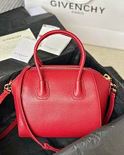 Givenchy Antigona Tote Handbag Red Gold Size 22 x 20 x 13 cm - 6