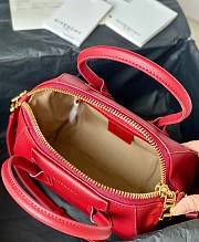 Givenchy Antigona Tote Handbag Red Gold Size 22 x 20 x 13 cm - 5