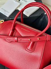 Givenchy Antigona Tote Handbag Red Gold Size 22 x 20 x 13 cm - 2