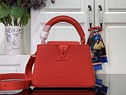 Louis Vuitton Capucines Mini Handbag M48865 Red Size 13.6 x 8 x 21 cm - 1