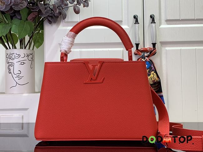 Louis Vuitton Capucines BB Handbag M48865 Red Size 17.3 x 9 x 27 cm - 1