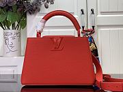 Louis Vuitton Capucines BB Handbag M48865 Red Size 17.3 x 9 x 27 cm - 1