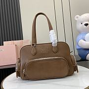  Miu Miu Pocket Nappa Leather Bag Brown Size 32 x 22 x 14 cm - 1