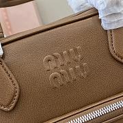  Miu Miu Pocket Nappa Leather Bag Brown Size 32 x 22 x 14 cm - 3