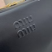 Miu Miu Leather Top Handle Bag Black Size 34 x 23 x 12 cm - 3