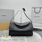 Balenciaga Grungy Shoulder Bag Black Size 42 x 27 x 9 cm - 1