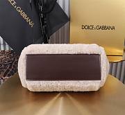 Dolce & Gabbana Women's Sicily Handbag Lambswool Size 20 x 16 x 8 cm - 4