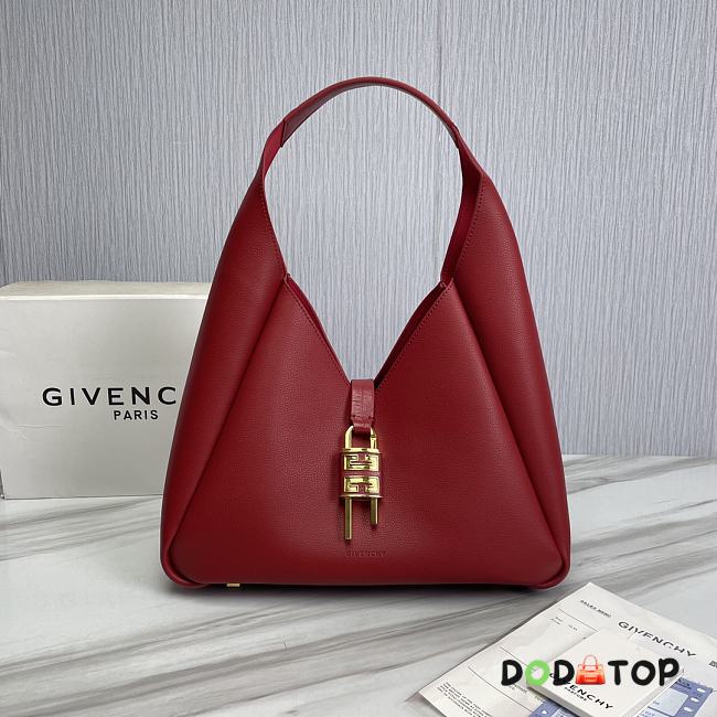 Givenchy G-Hobo Red Medium Leather Shoulder Bag Size 31 x 15 x 43 cm - 1