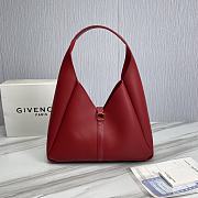 Givenchy G-Hobo Red Medium Leather Shoulder Bag Size 31 x 15 x 43 cm - 3