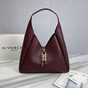 Givenchy G-Hobo Burgundy Medium Leather Shoulder Bag Size 31 x 15 x 43 cm - 1