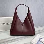 Givenchy G-Hobo Burgundy Medium Leather Shoulder Bag Size 31 x 15 x 43 cm - 3