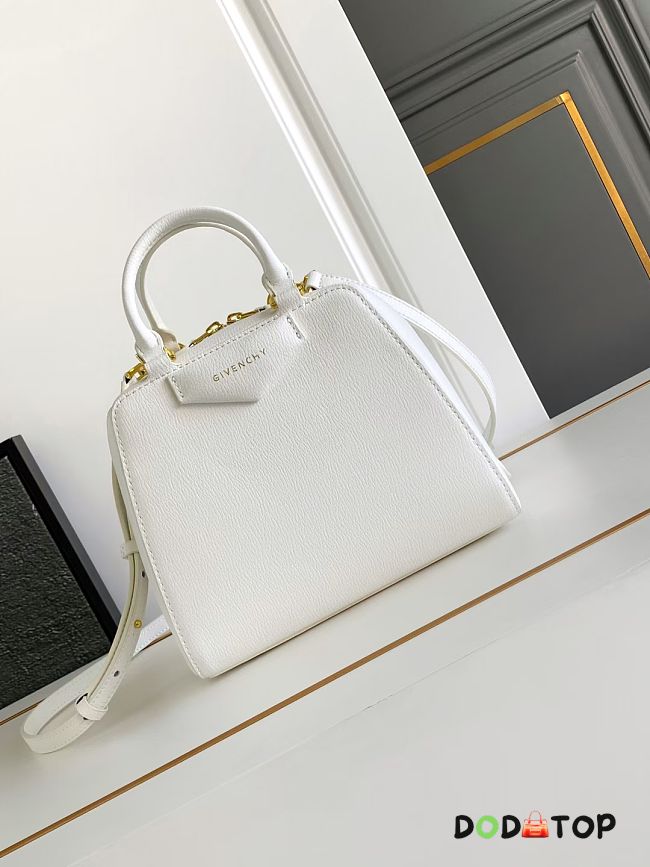 Givenchy Mini Antigona Cube White Bag Size 13 x 19 x 22 cm - 1