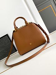 Givenchy Mini Antigona Cube Brown Bag Size 13 x 19 x 22 cm - 5