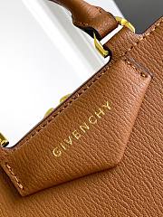 Givenchy Mini Antigona Cube Brown Bag Size 13 x 19 x 22 cm - 4