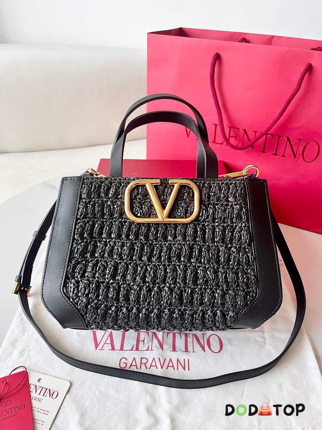 Valentino Vlogo Black Bag Size 27 x 11 x 8 cm - 1