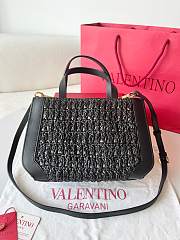 Valentino Vlogo Black Bag Size 27 x 11 x 8 cm - 6