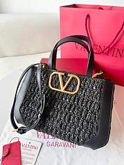 Valentino Vlogo Black Bag Size 27 x 11 x 8 cm - 2