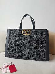 Valentino Tote Bag Black Vlogo Size 48 cm - 1