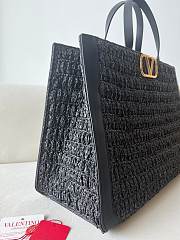 Valentino Tote Bag Black Vlogo Size 48 cm - 2