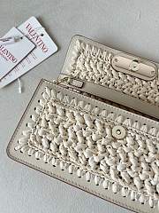 Valentino Raffia Woven Chain Small Bag White Size 20 x 10.5 x 4 cm - 6