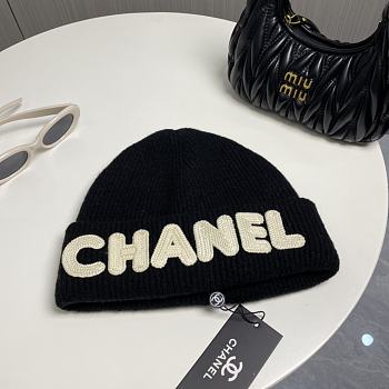 Chanel Wool Knitted Hat Black