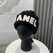 Chanel Wool Knitted Hat Black - 6