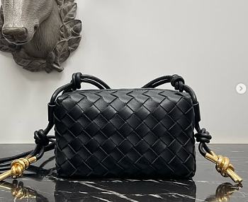 Bottega Veneta Mini Loop Camera Bag Black Size 11 x 17 x 6 cm