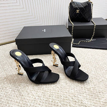 YSL Black Heels 7.5 cm