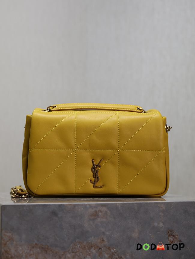 YSL Jamie 4.3 Mini In Lambskin Yellow Size 20 × 12 × 7 cm - 1