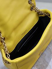 YSL Jamie 4.3 Mini In Lambskin Yellow Size 20 × 12 × 7 cm - 6