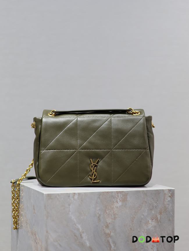 YSL Jamie 4.3 Small In Lambskin Green Size 25 × 16 × 9 cm - 1