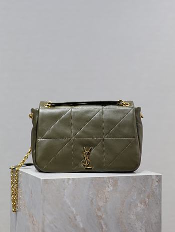 YSL Jamie 4.3 Small In Lambskin Green Size 25 × 16 × 9 cm