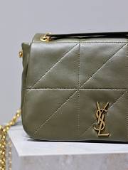 YSL Jamie 4.3 Small In Lambskin Green Size 25 × 16 × 9 cm - 3