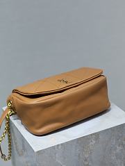 YSL Jamie 4.3 Small In Lambskin Brown Size 25 × 16 × 9 cm - 5