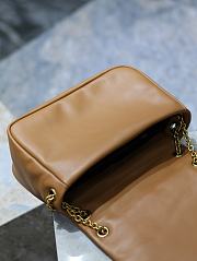 YSL Jamie 4.3 Small In Lambskin Brown Size 25 × 16 × 9 cm - 4