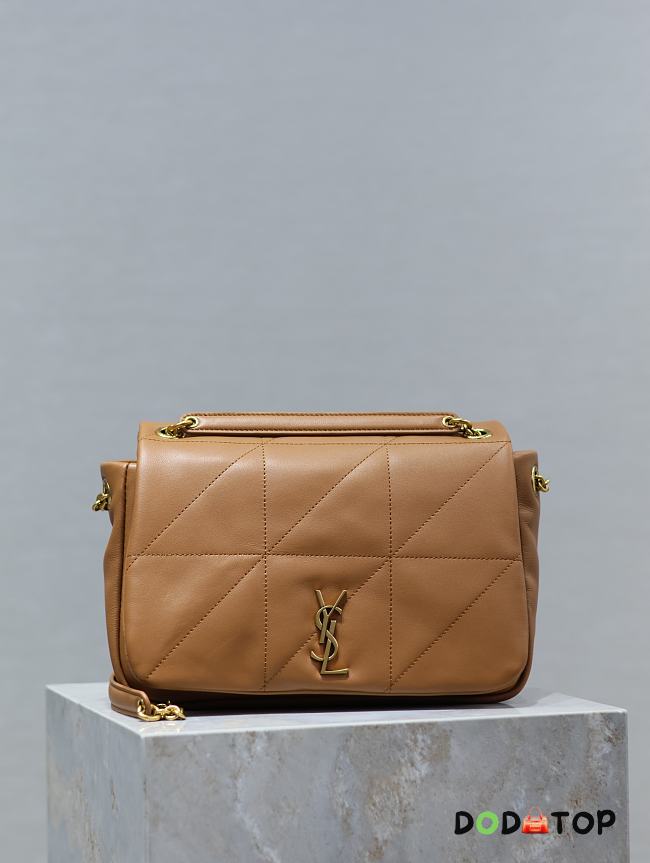 YSL Jamie 4.3 Small In Lambskin Brown Size 25 × 16 × 9 cm - 1