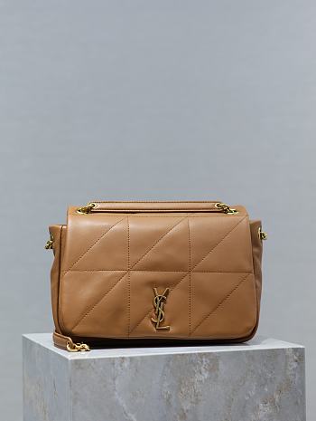 YSL Jamie 4.3 Small In Lambskin Brown Size 25 × 16 × 9 cm