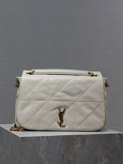 YSL Jamie 4.3 Small In Lambskin White Size 25 × 16 × 9 cm - 1