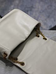 YSL Jamie 4.3 Small In Lambskin White Size 25 × 16 × 9 cm - 4