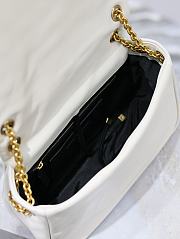 YSL Jamie 4.3 Small In Lambskin White Size 25 × 16 × 9 cm - 3