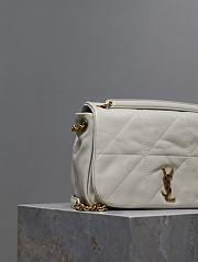 YSL Jamie 4.3 Small In Lambskin White Size 25 × 16 × 9 cm - 2