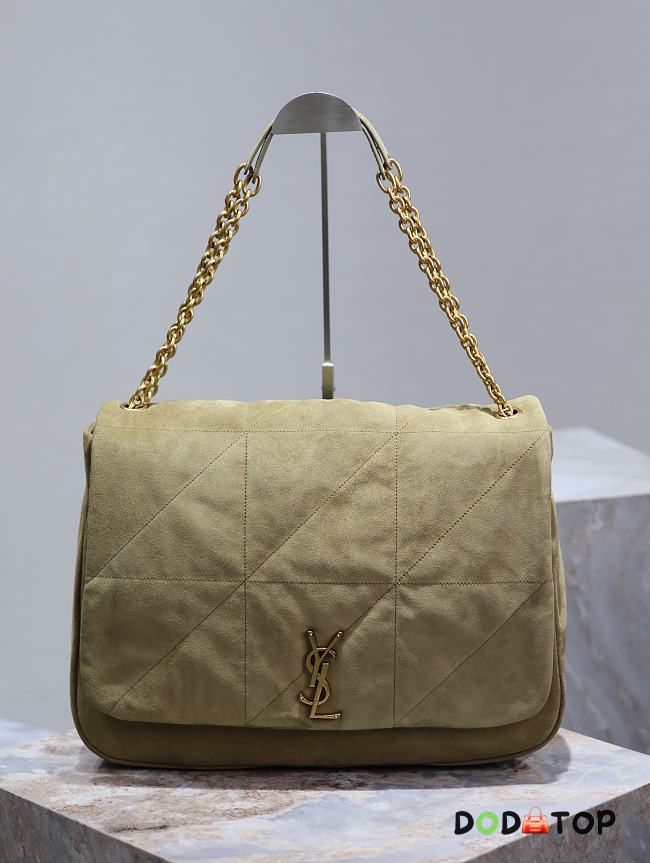 YSL Saint Laurent Women's Jamie 4.3 Shoulder Bag Suade Light Brown Size 43 x 29 x 9 cm - 1