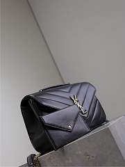 YSL Large Leather Loulou Shoulder Bag Black Size 29 × 17 × 8 cm - 5