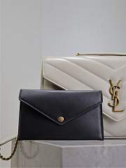 YSL Large Leather Loulou Shoulder Bag White Size 29 × 17 × 8 cm - 6