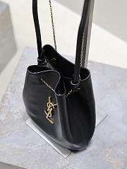 YSL Pochon Bucket Bag Black Size 20 × 24 × 3 cm - 6